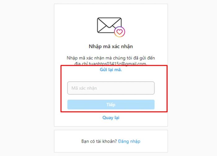 Đăng ký qua trang web Instagram