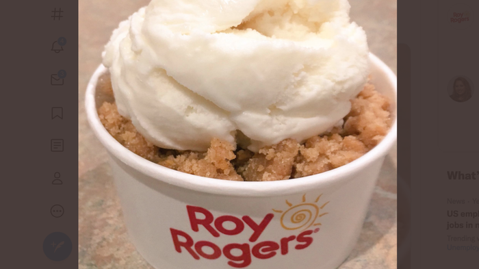 Roy Rogers’ Apple Cheese Crisp
