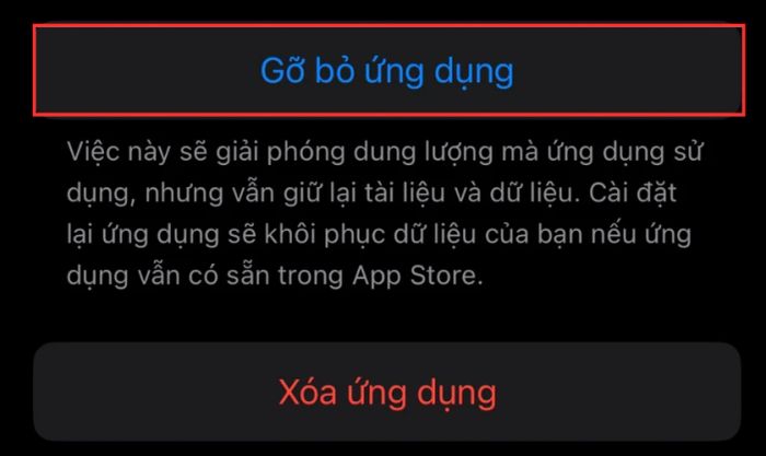 Hãy xóa các ứng dụng chiếm nhiều bộ nhớ hoặc không còn sử dụng nữa.