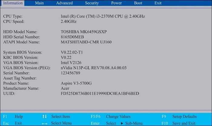 Cài đặt BIOS khi máy tính không nhận đủ RAM