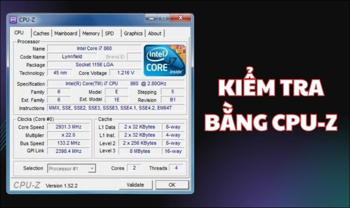 Kiểm tra tình trạng không nhận đủ RAM trên máy tính bằng CPU-Z