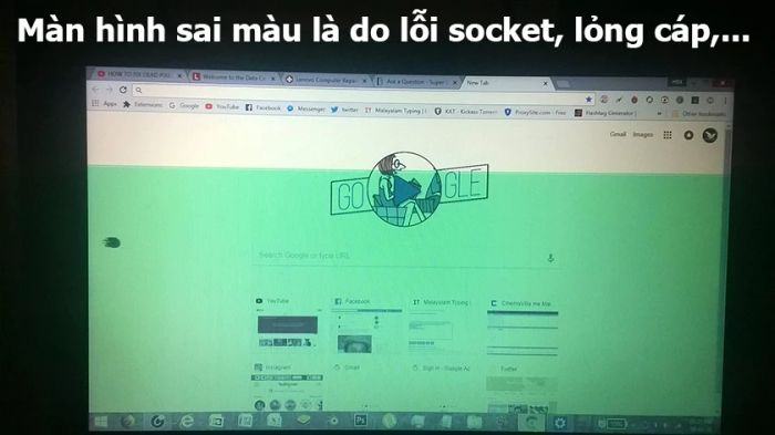 Các lý do chính khiến màn hình laptop bị mất màu, sai màu là gì?
