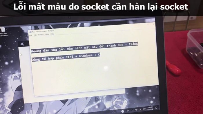 Cách khắc phục lỗi màn hình laptop bị mất màu hiệu quả