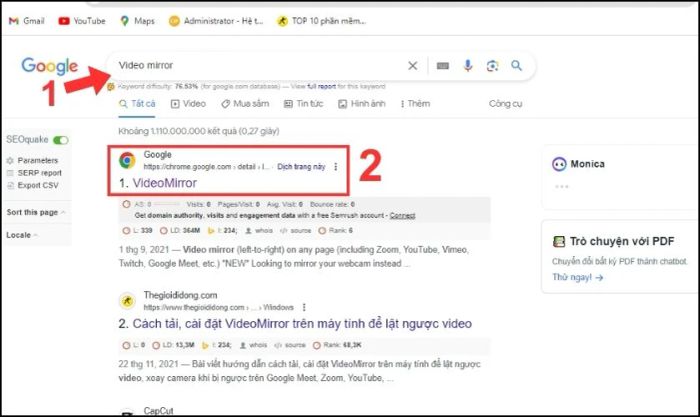 Tắt tính năng lật/xoay hoặc phản chiếu khi gặp lỗi camera laptop bị ngược