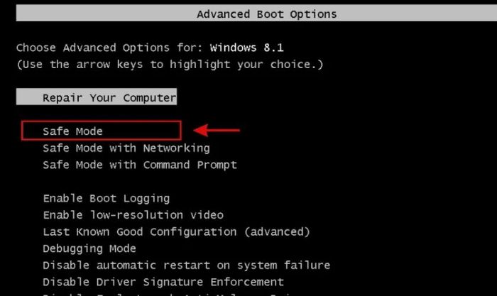 Dùng Last Known Good Configuration để khắc phục lỗi Win trên laptop