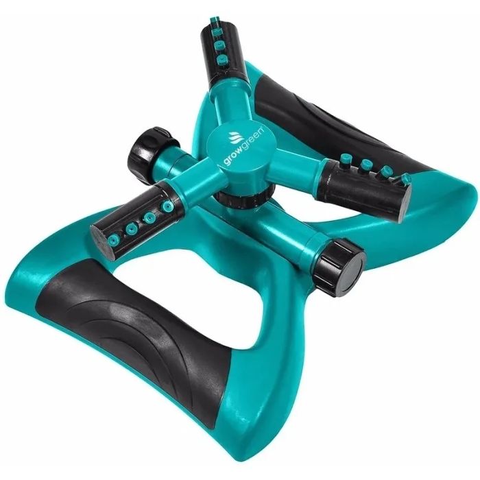 Teal rotating sprinkler designed for your lawn care needs