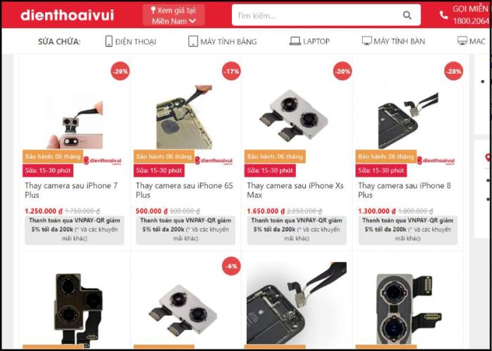 địa chỉ thay, sửa camera bị dính nước đáng tin cậy như Mytour