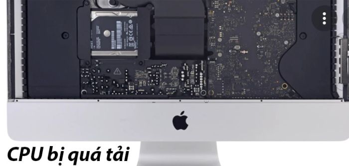 Khảo sát cho thấy, khi CPU của iMac quá tải, điều này có thể dẫn đến tình trạng máy bị sập nguồn.