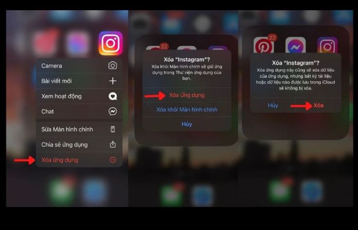 Cách thực hiện trên iOS