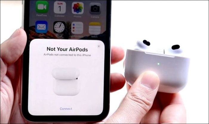 Lỗi AirPods không hiển thị pop-up