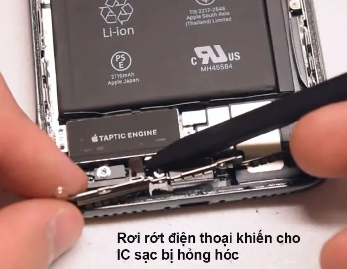 Điện thoại bị rơi rớt