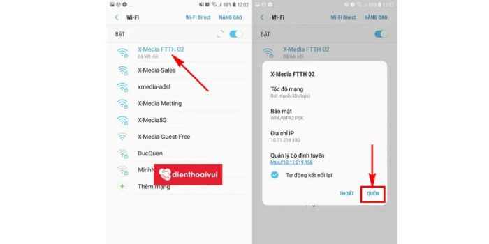 Cấu hình lại địa chỉ IP - giải pháp khắc phục lỗi pin điện thoại Samsung