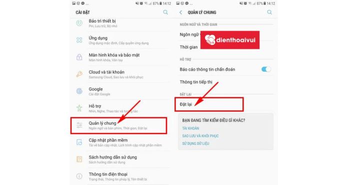 khôi phục cài đặt mạng