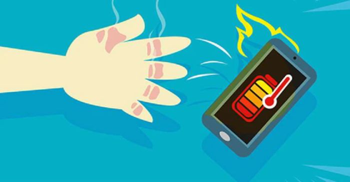 Sử dụng điện thoại khi máy đang nóng có thể dẫn đến hư hỏng nhanh chóng.