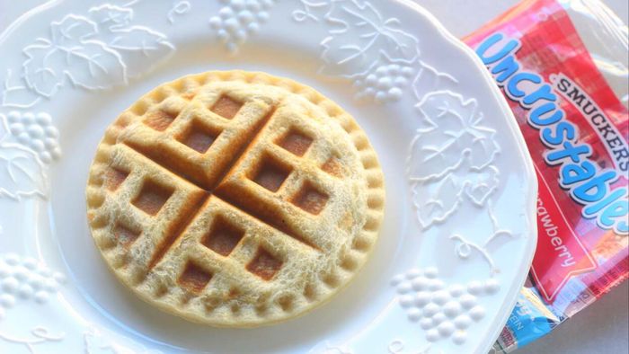 It’s definitely worth giving a try to waffle an Uncrustable sandwich