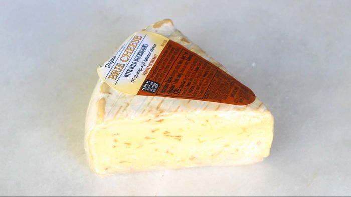 Mushroom-infused brie