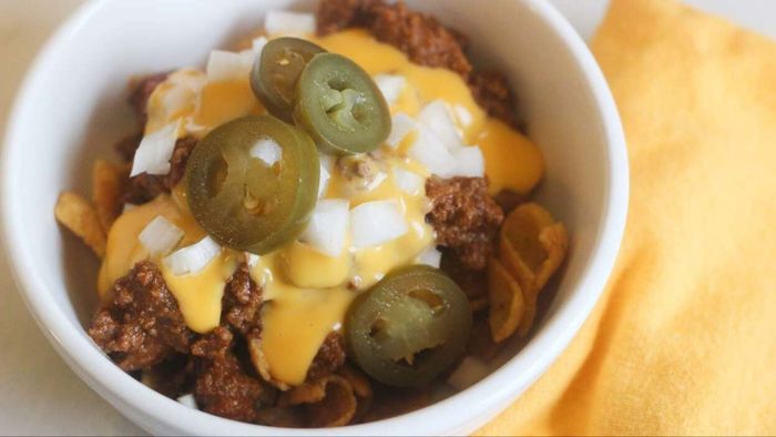 A hearty chili crafted for a perfect Frito pie