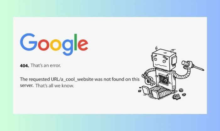 Việc thay đổi URL không đúng cách dẫn đến lỗi 404 trên điện thoại cần phải được sửa chữa.