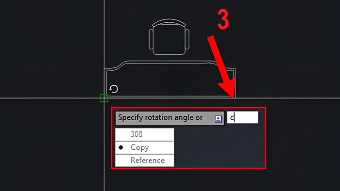 lệnh xoay trong cad