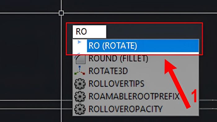 lệnh xoay trong CAD