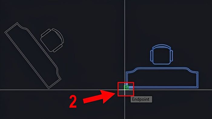 lệnh xoay trong AutoCAD