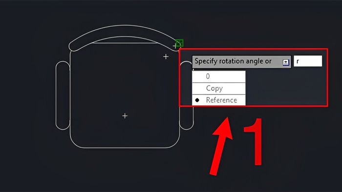 lệnh xoay trong CAD