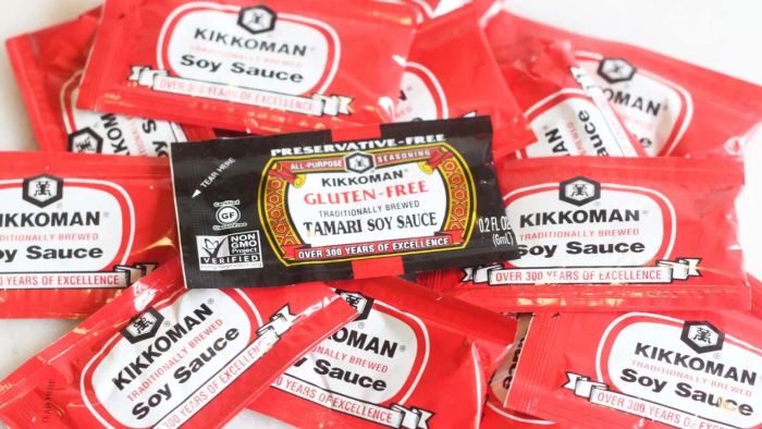 Soy Sauce Packets from Grocery Store Sushi
