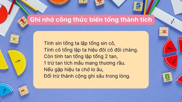 bài tập công thức lượng giác