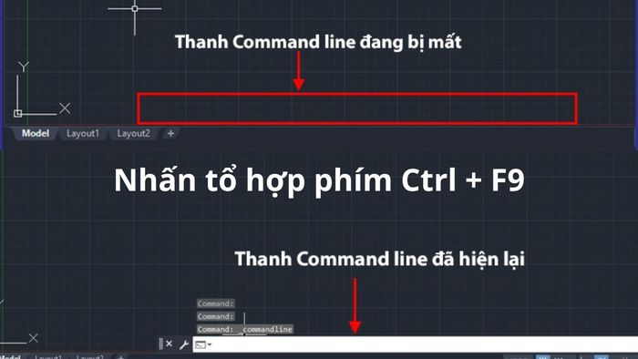 khôi phục thanh công cụ trong CAD