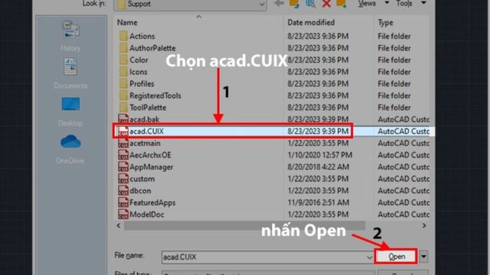 khôi phục thanh công cụ trong CAD 2020