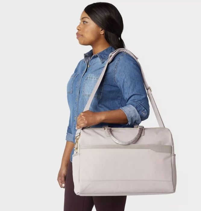 A weekender bag
