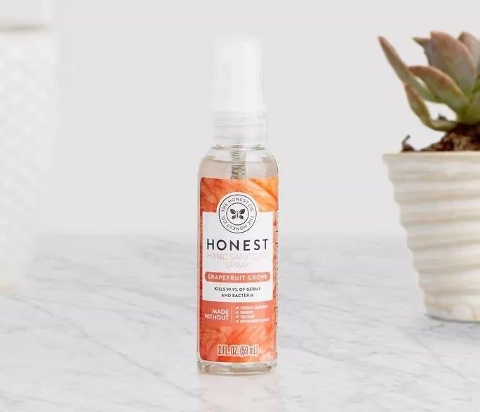Honest hand sanitizer spray bottle