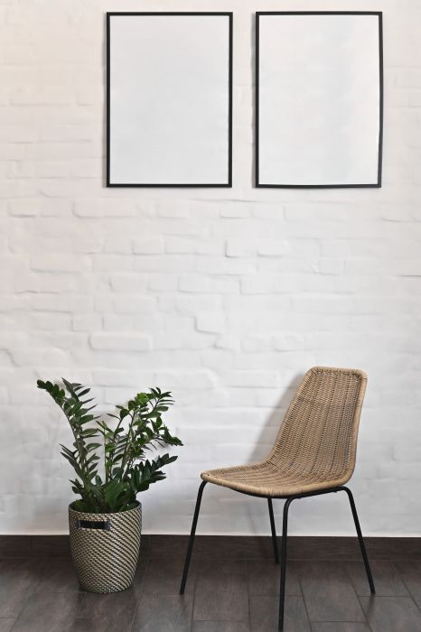 Beige brick wall paneling with an exposed finish