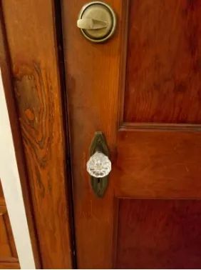 The same door frame now restored to a smooth and even finish