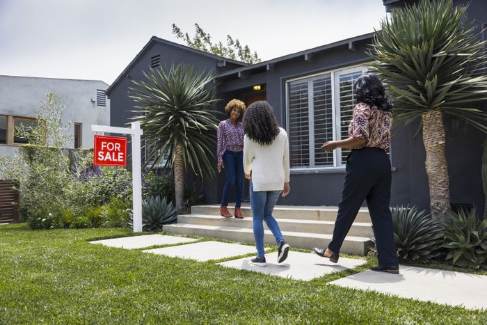 Touring a fully black-painted home