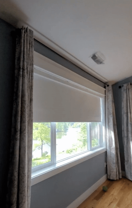 A GIF showing a reviewer's window shade smoothly opening.