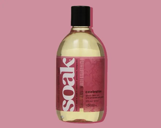 the bottle of no-rinse soap