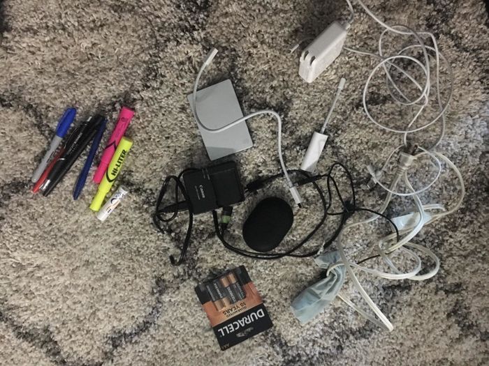 A jumble of stuff in disarray.