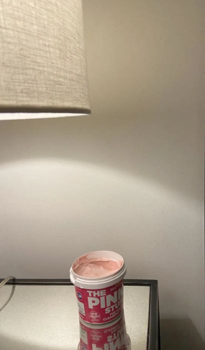 The same customer's after photo showing all crayon marks completely removed from the white wall