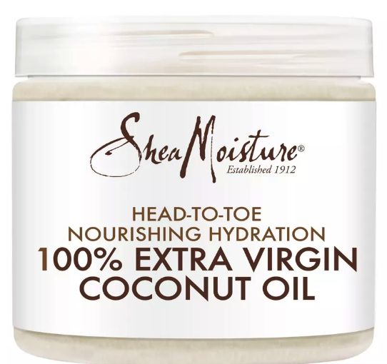SheaMoisture 100% Extra Virgin Coconut Oil, designed to provide full-body hydration and nourishment.