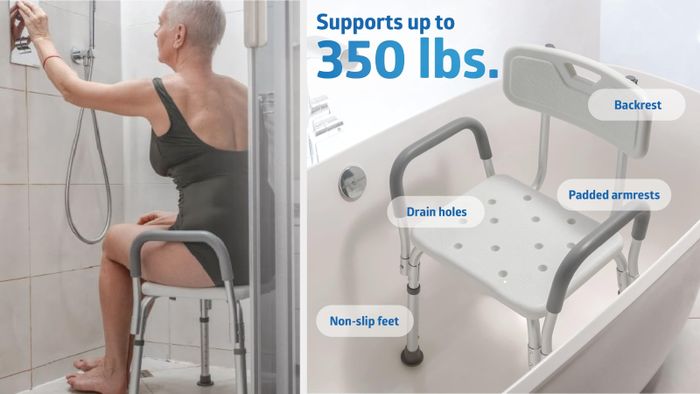The shower chair