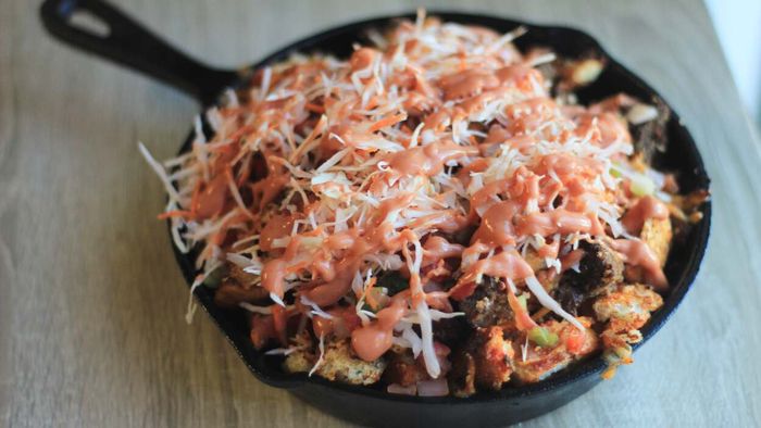 This Dominican Chimi Casserole is the ultimate remedy for a hangover