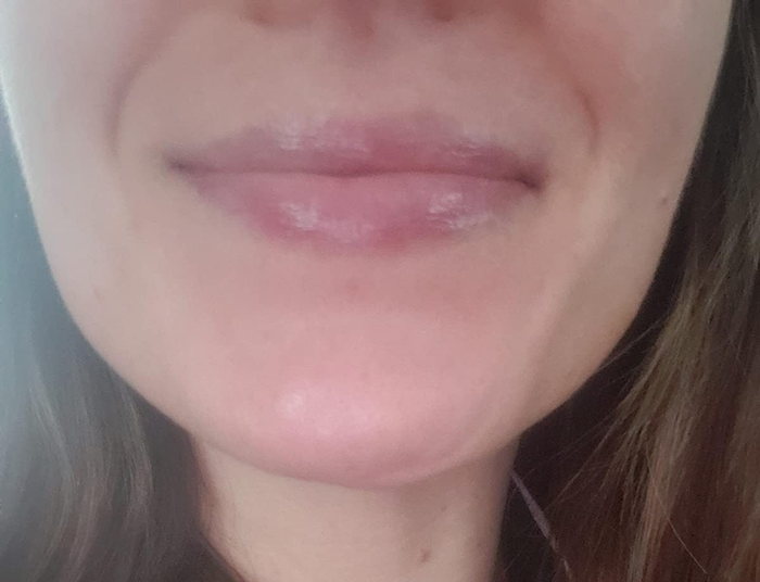 After applying the lip balm, the reviewer's lips are soft, smooth, and well-moisturized.