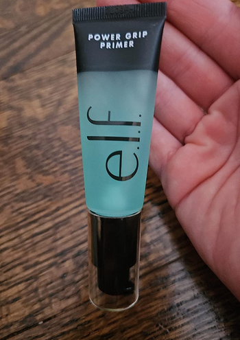 A tube of blue Power Grip Primer.