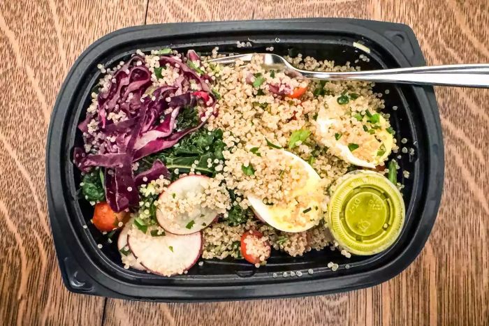 A fork in a dish prepared from the Epicured kit