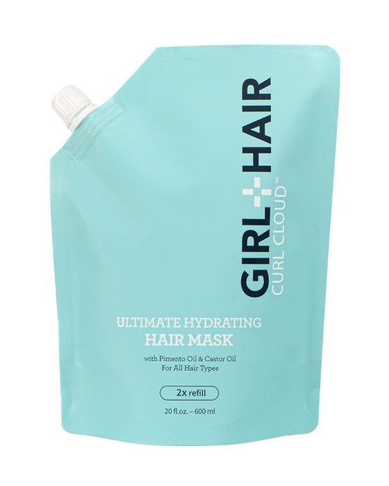 Girl and Hair Curl Cloud Ultimate Hydrating Hair Mask