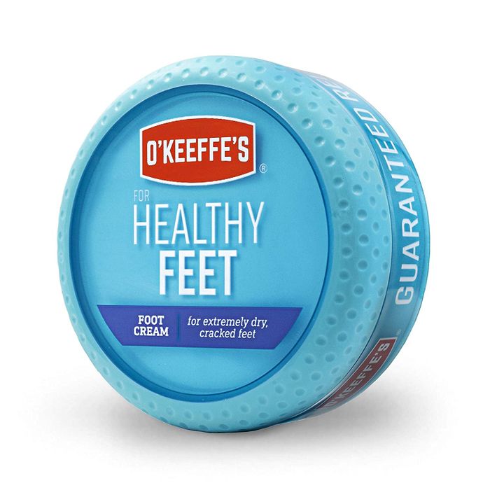 Tub of O'Keeffe's Healthy Feet foot cream