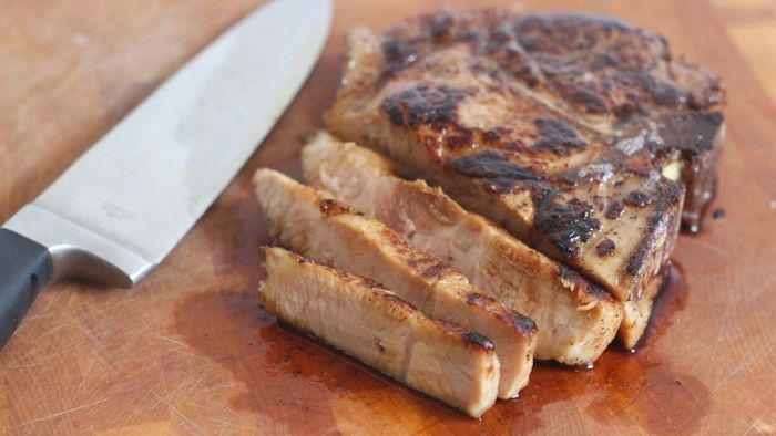 Give your pork chops a root beer marinade for a unique flavor boost