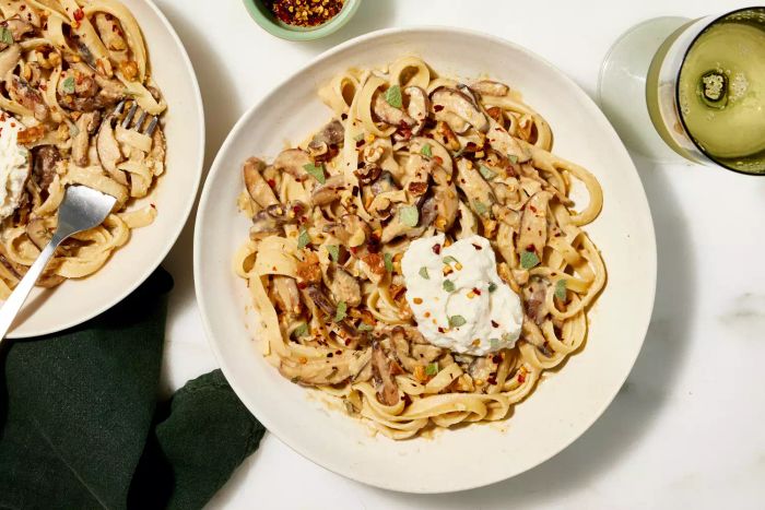 Miso Mushroom Pasta