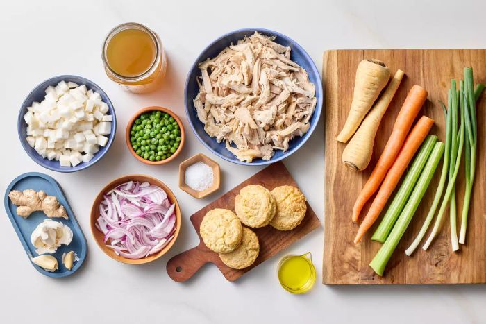 Ginger chicken soup ingredients list